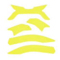 Set 5 retro yellowsticker textil F2XR x5